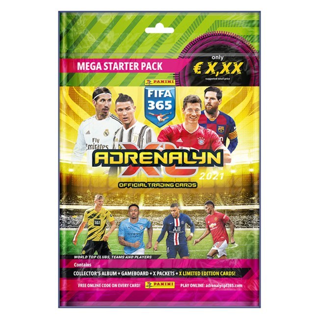 Mega Starter Pack fotbalových kartiček Panini Adrenalyn XL Fifa 365 - 2021 - Fans shop Kartičky