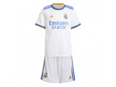 Adidas Real Madrid domácí 2021/2022 bílá/modrá/oranžová UK 92