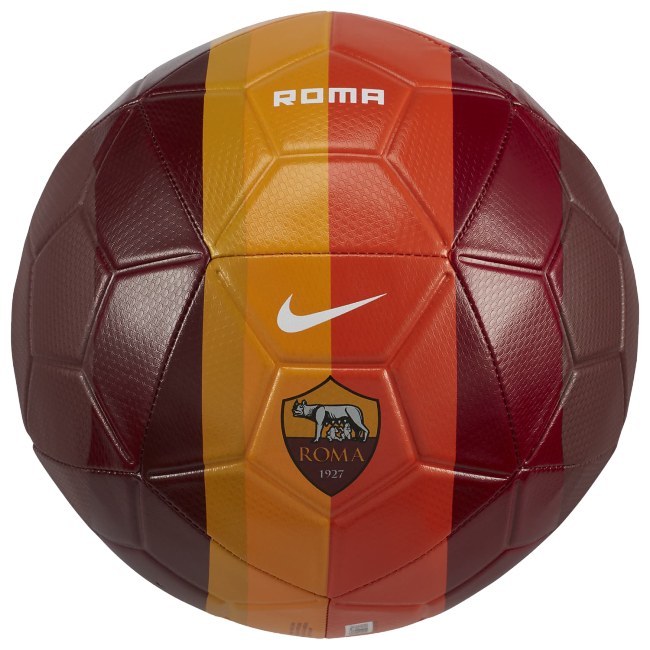 Nike AS Řím Strike rudá/zlatá UK 4 - Fanouškovské míče Míče