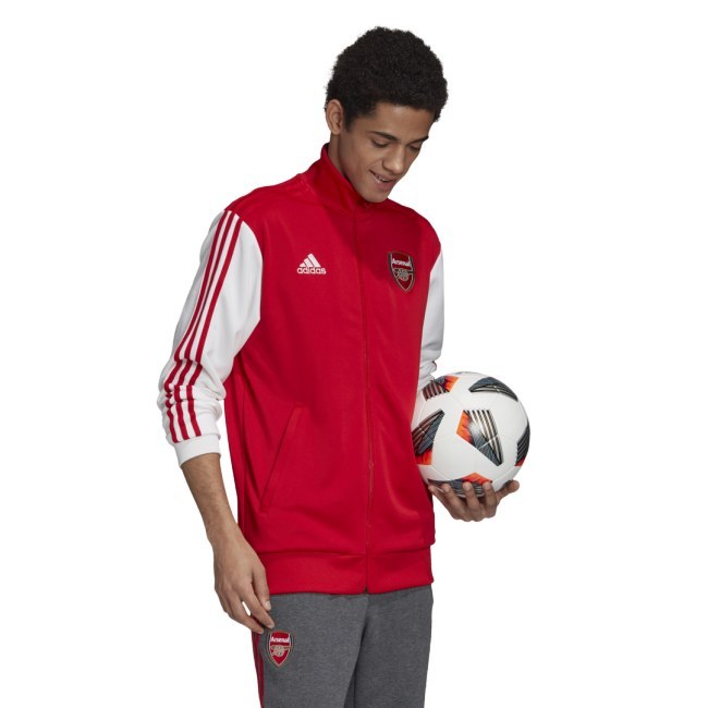 Adidas Arsenal FC 3S Track Top červená/bílá UK M - FC Arsenal Oblečení