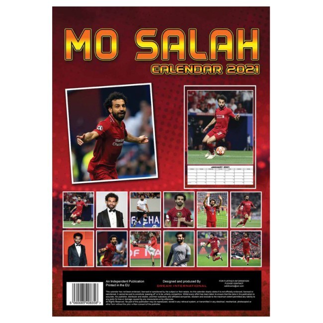 Nástěnný kalendář Mo Salah 2021 - Národní týmy Kalendáře