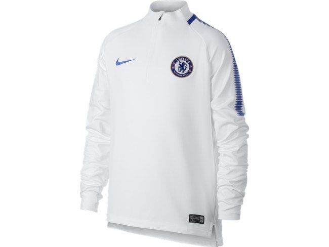 Nike Chelsea FC Dry Squad Drill bílá/modrá UK Junior S - Výprodej Fans shop Oblečení